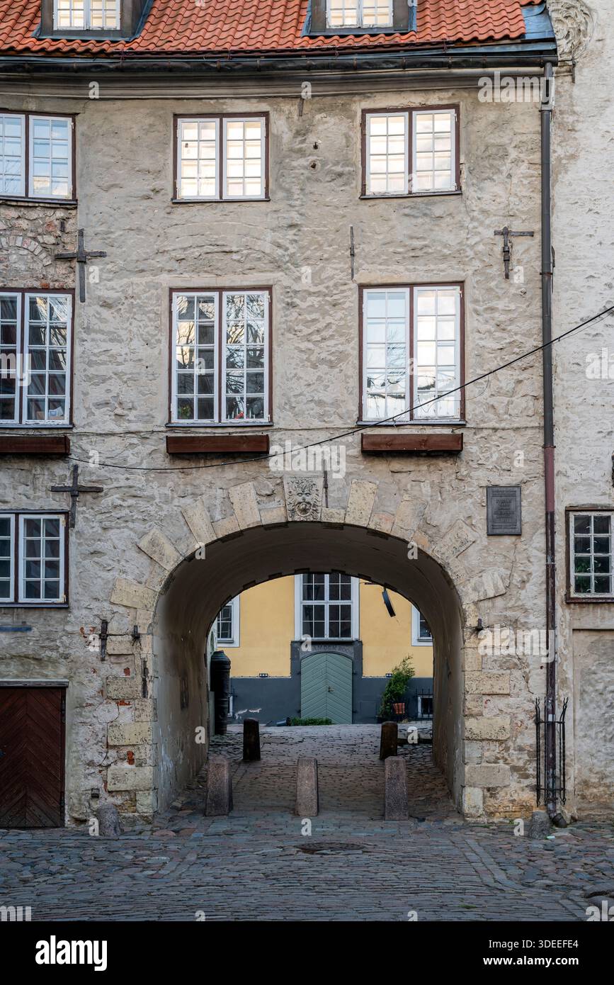 Swedish Gate, Riga, Latvia Stock Photo