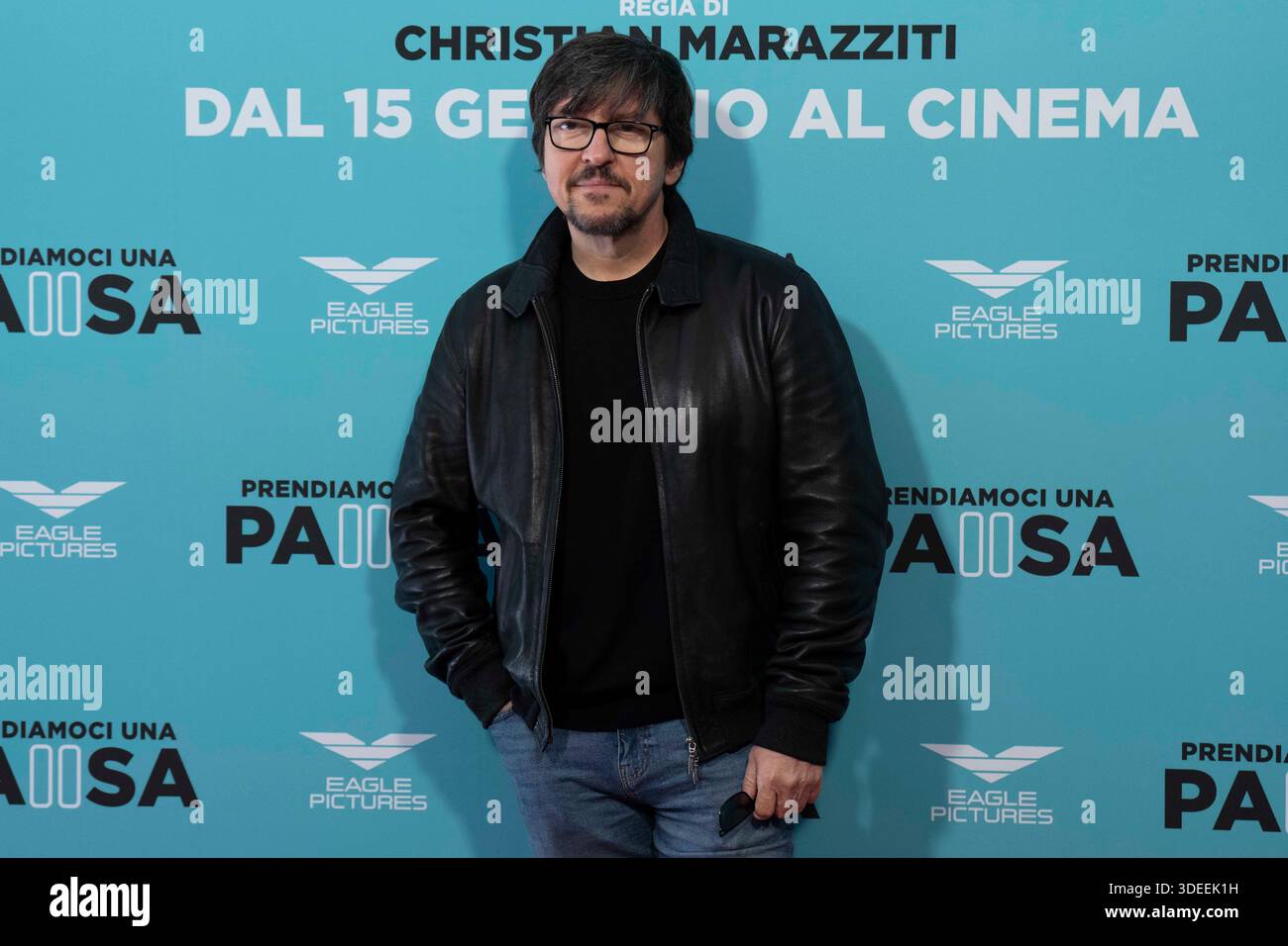Ricky Rome Actor Rome, Italy, January 7, 2026 - Ricky Memphis attends at photocall for ...