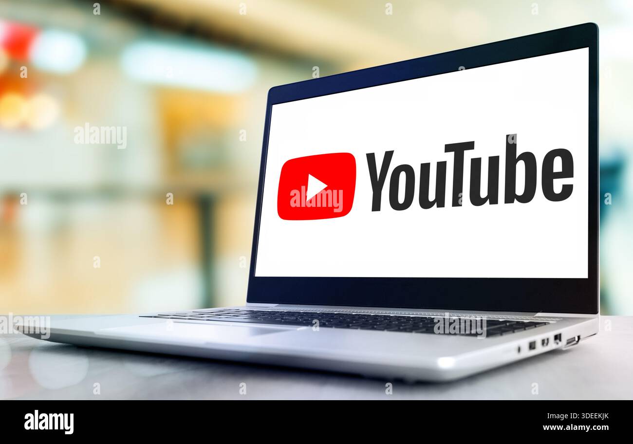 Youtube social media platform Stock Photo