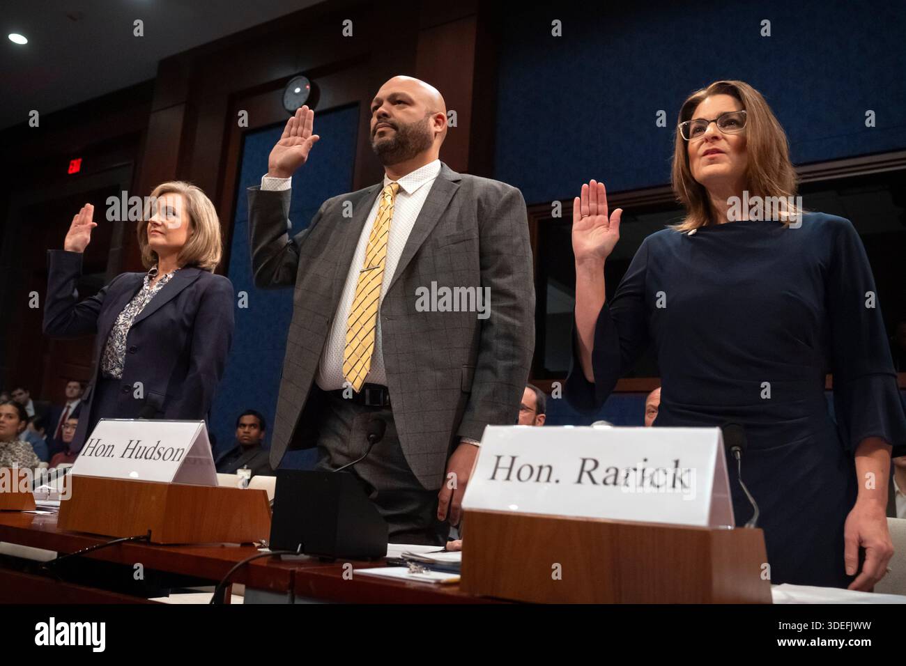 Robin Rarick From left, Minnesota state Reps. Kristin Robbins, Walter Hudson, and ...