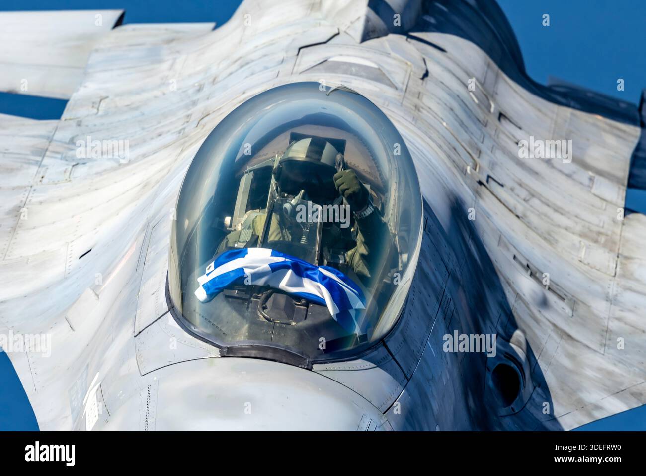 Close-up view of the cockpit of a General Dynamics F-16C Fighting ...