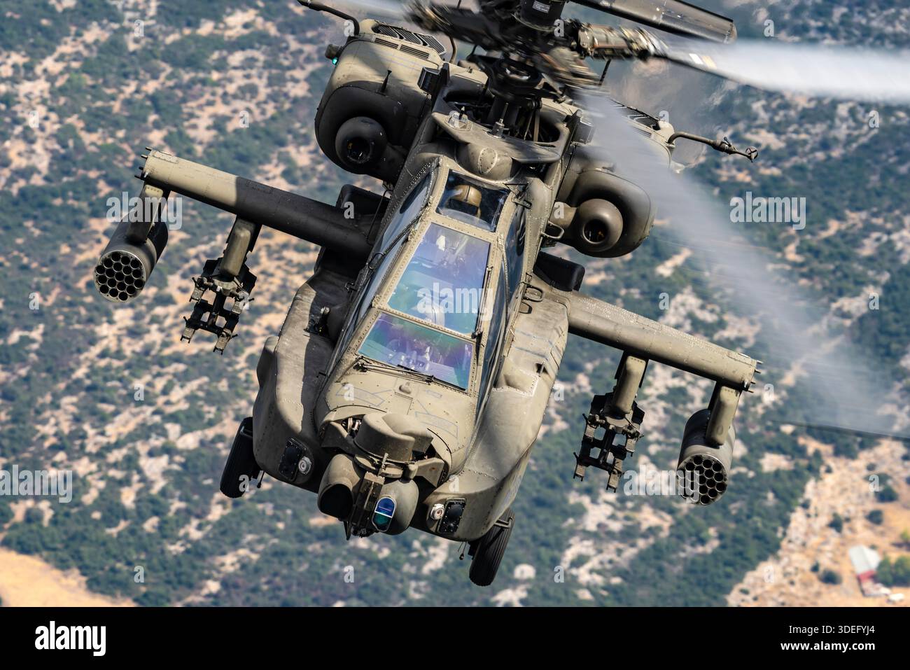 Attack helicopter flying through hi-res stock photography and images ...