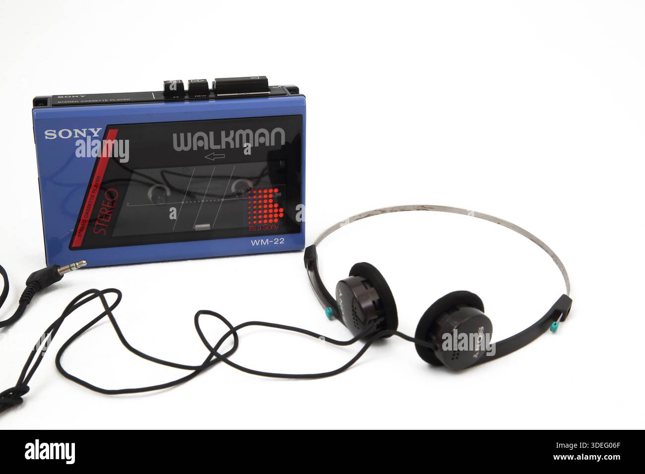 Vintage 1984 Sony Walkman WM-22 with Headphones Stock Photo - Alamy