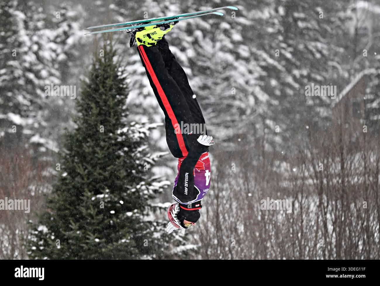 Team Canada Lewis Irving Of Que Competes To Qualify For Team Canada Lewis Irving Of Que Competes To Qualify For The Mens Final On Wednesday January 7 2026 At The Fis Freestyle World Cup Aerials In Lac Beauport Quebec The Canadian Boissinot 3DEG11F 