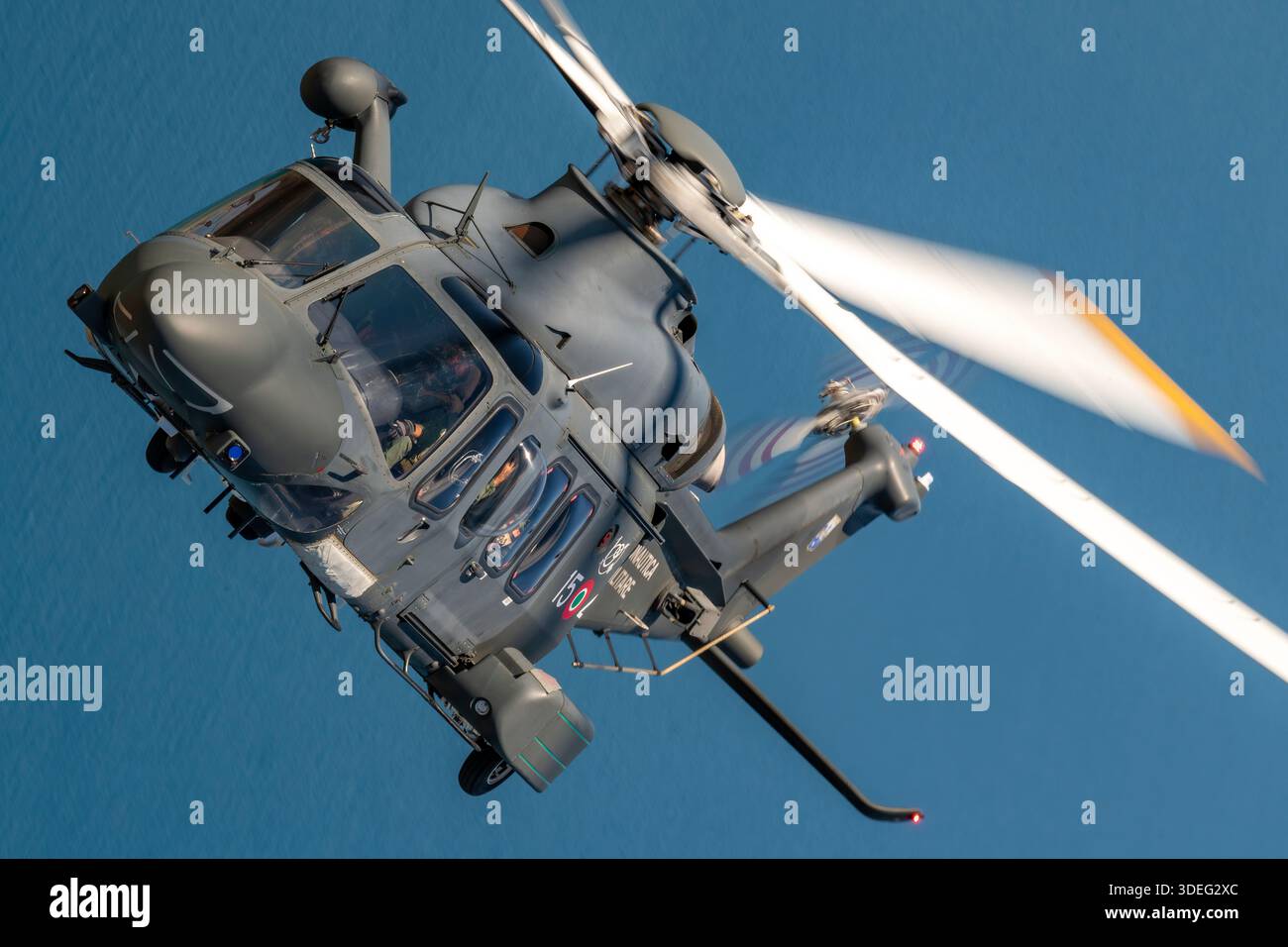 Air-to-air view of an Italian Air Force AgustaWestland HH-139A (AW-139M ...