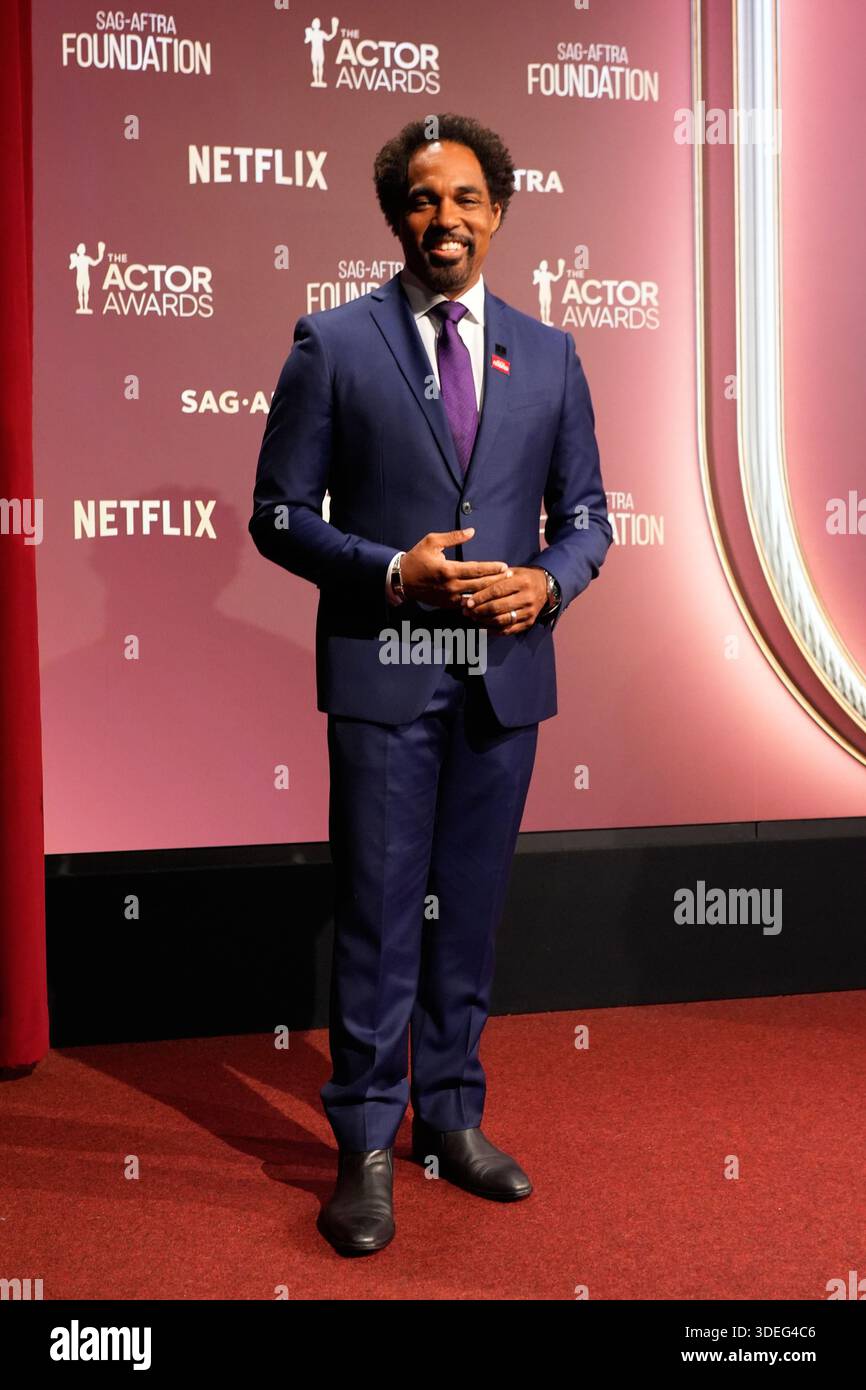 Jason George poses during the nominations announcement for the 32nd ...