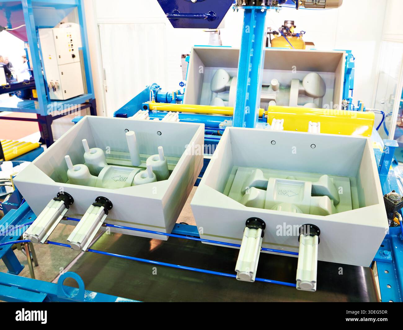 Automated forming modular industrial machine Stock Photo