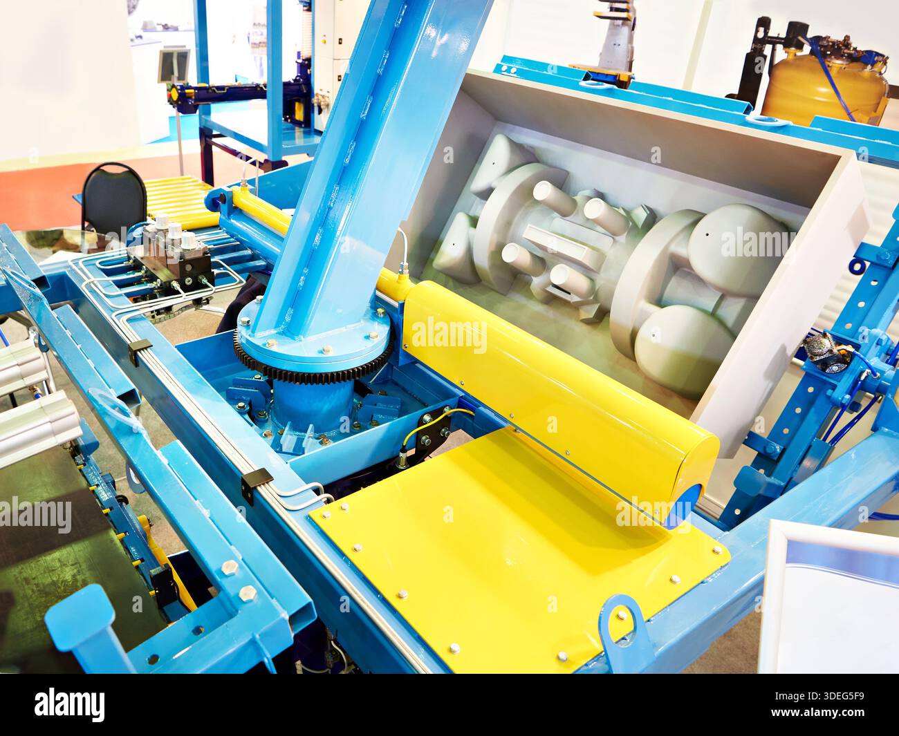 Automated forming modular industrial machine Stock Photo