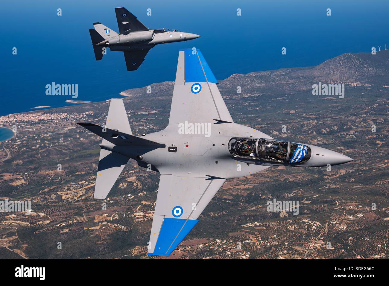 The image shows Hellenic Air Force Leonardo Alenia Aermacchi M-346B ...