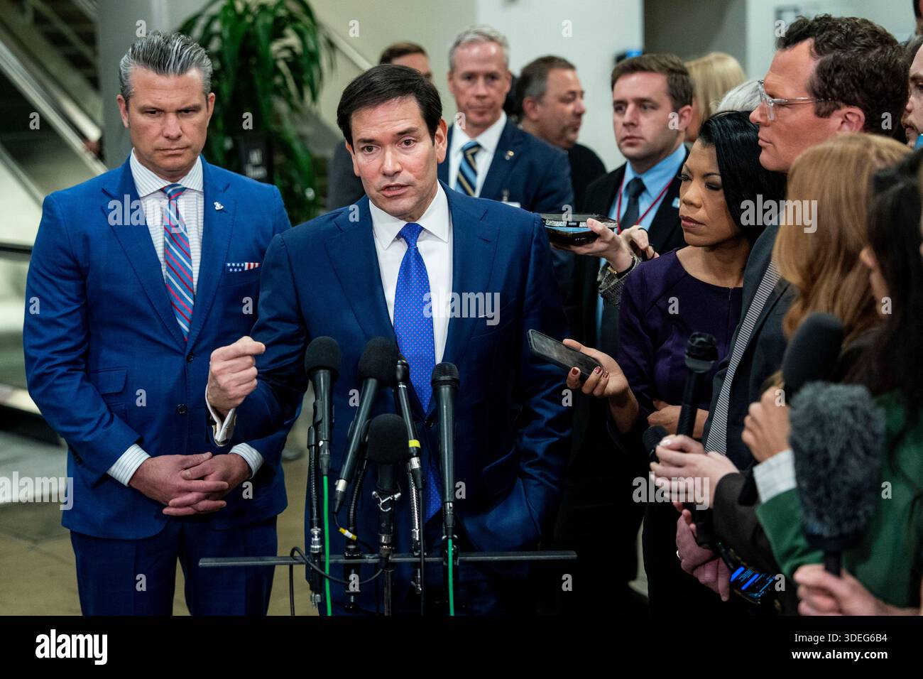 Secretary of State Marco Rubio and Secretary of Defense Pete Hegseth ...