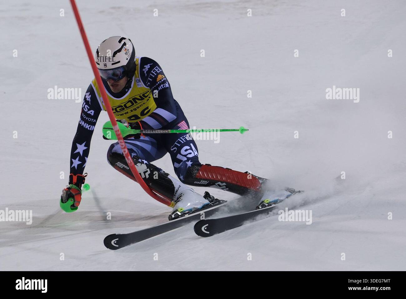 Benjamin Ritchie from United States competes during AUDI FIS Ski World ...