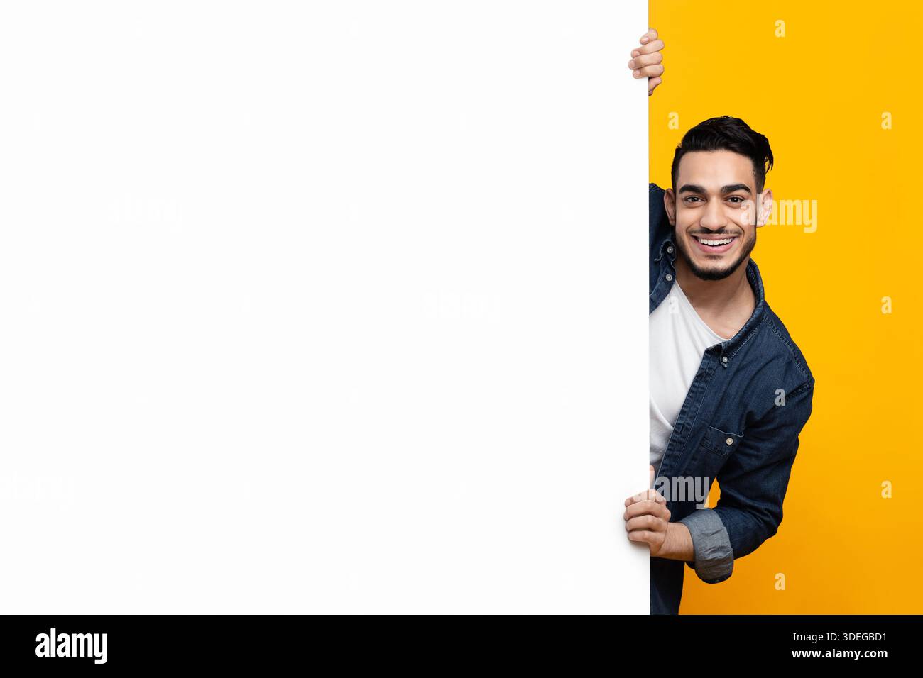 Cheerful excited young arab hi-res stock photography and images - Alamy