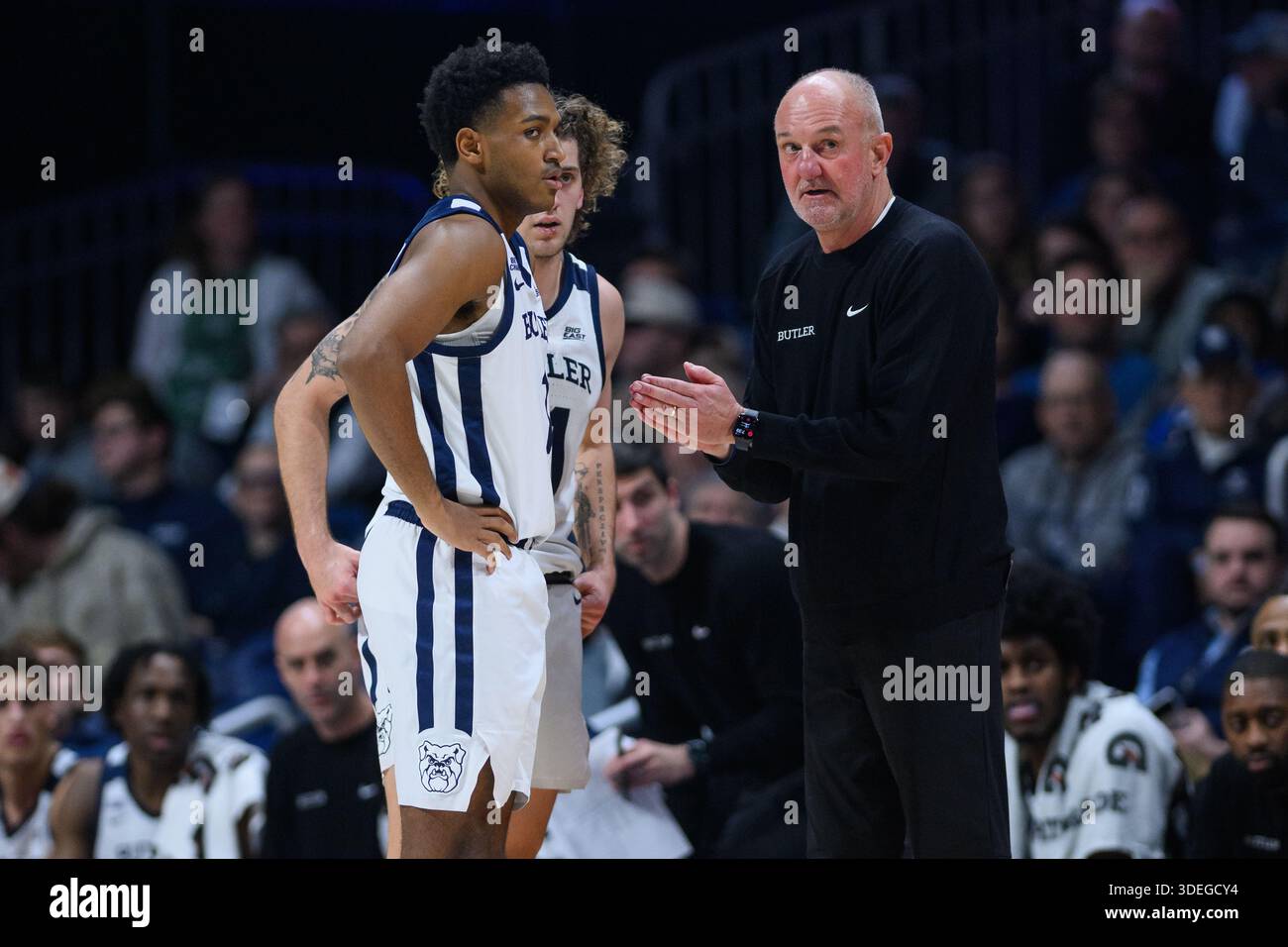 INDIANAPOLIS, IN - JANUARY 06: Butler Bulldogs head coach Thad Matta on ...