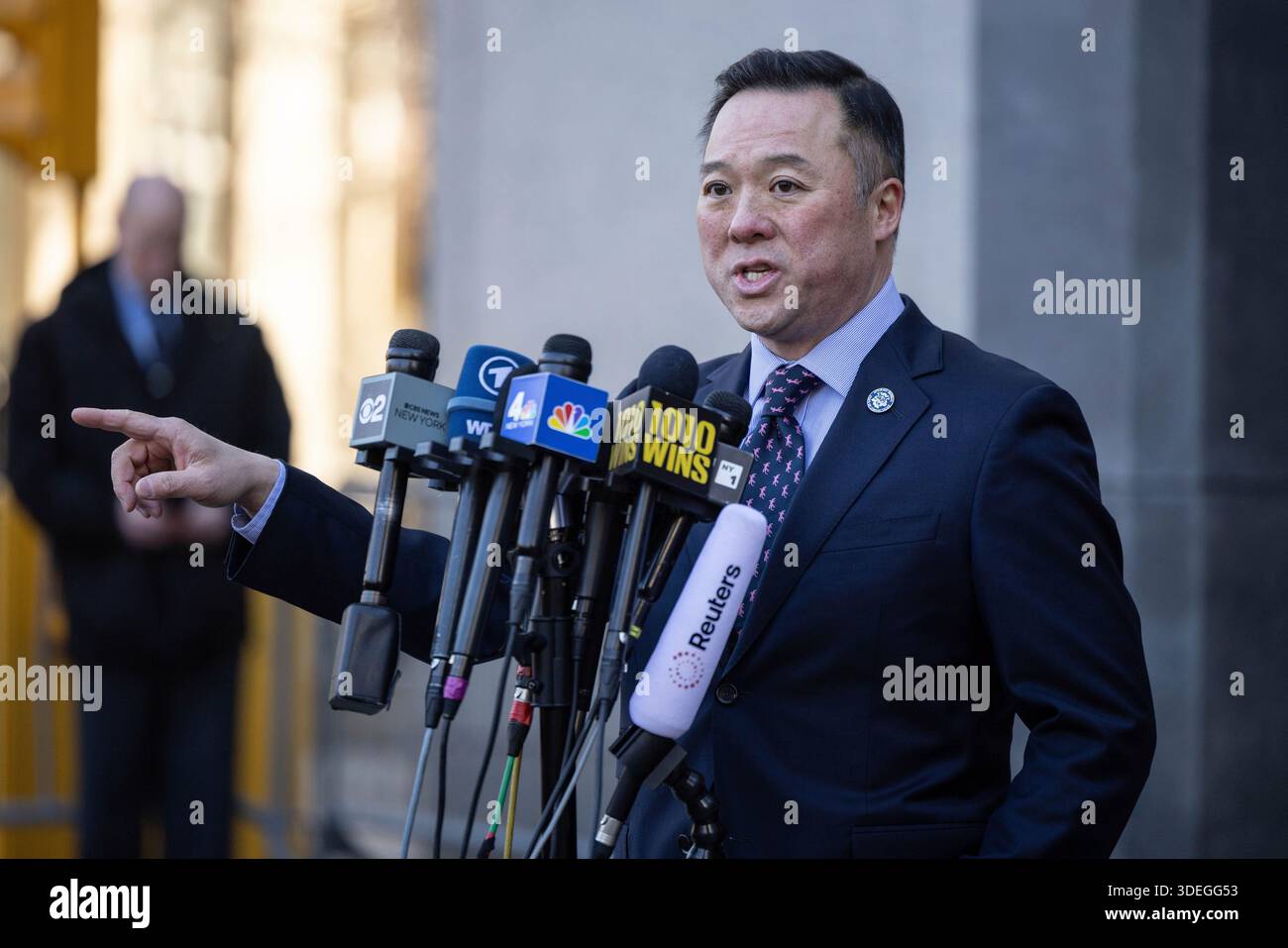 Kin Tong Attorney FILE - Connecticut Attorney General William Tong speaks during a news ...