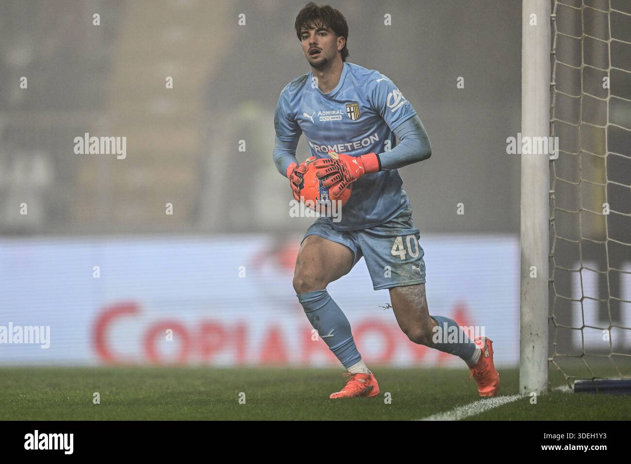 Parma, Italy. 07th Jan, 2026. Edoardo Corvi of Parma Cacio 1913 in action  during the Italian Serie A football match between Parma Calcio 1913 and  Inter FC Internazionale on January 7th 2026