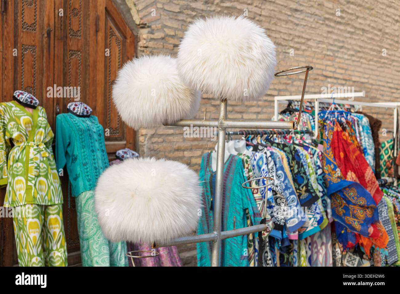Souvenir shiop, Khiva, Khorazm region, Uzbekistan Stock Photo