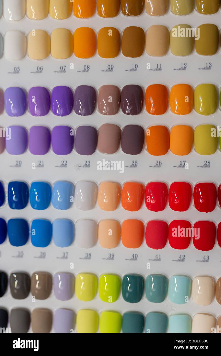 Color swatches displayed on hi-res stock photography and images - Alamy
