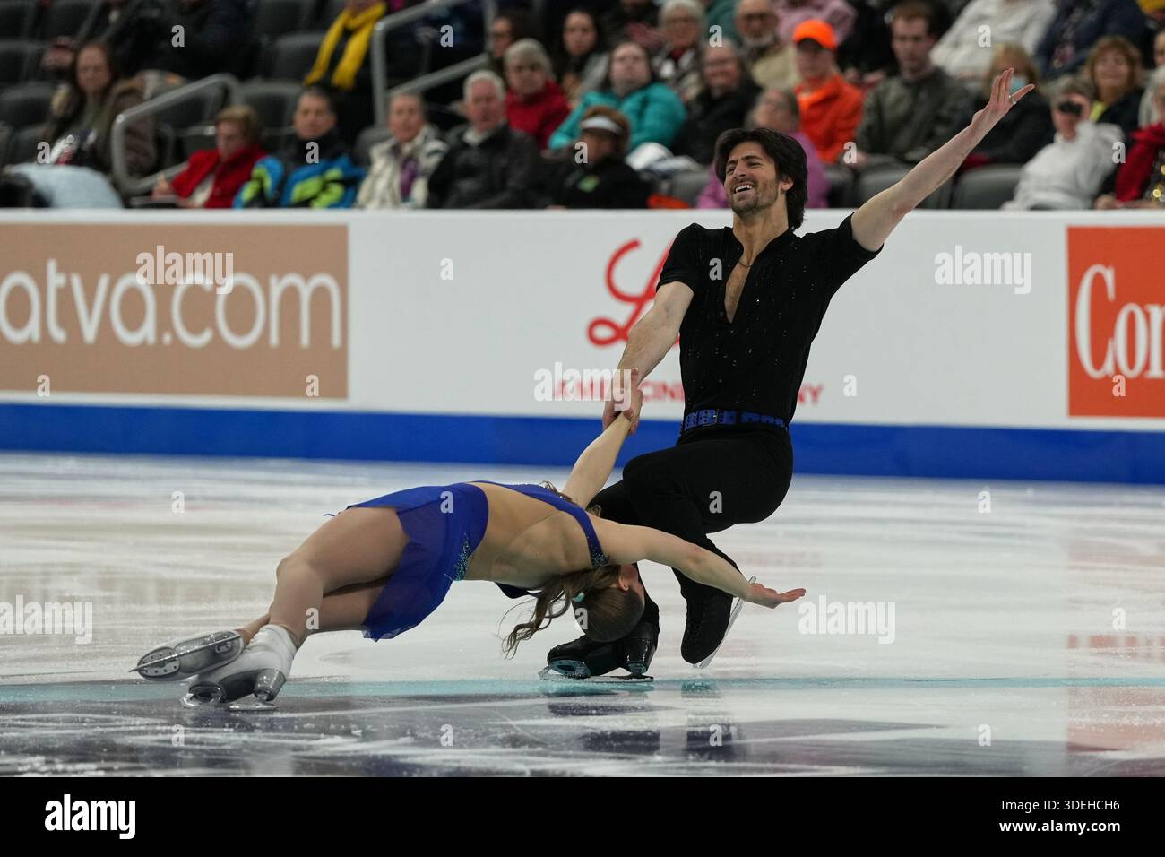 Linzy Fitzpatrick Linzy Fitzpatrick and Keyton Bearinger compete during the pairs short ...