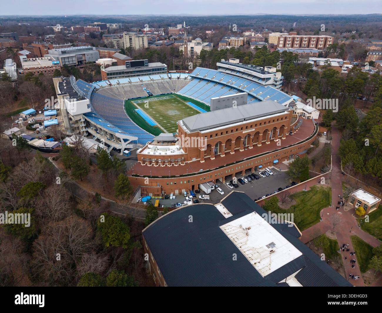 Chapel Hill, Nc, USA. 6th Jan, 2026. An aerial view of Kenan Stadium in ...