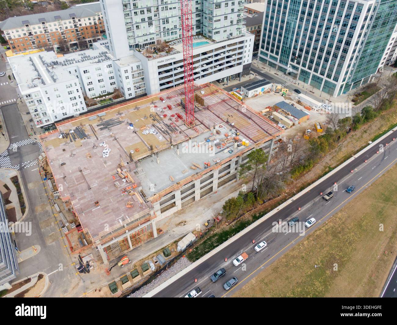 High Resolution Aerial Drone Image of High Rise Residential Tower Under ...