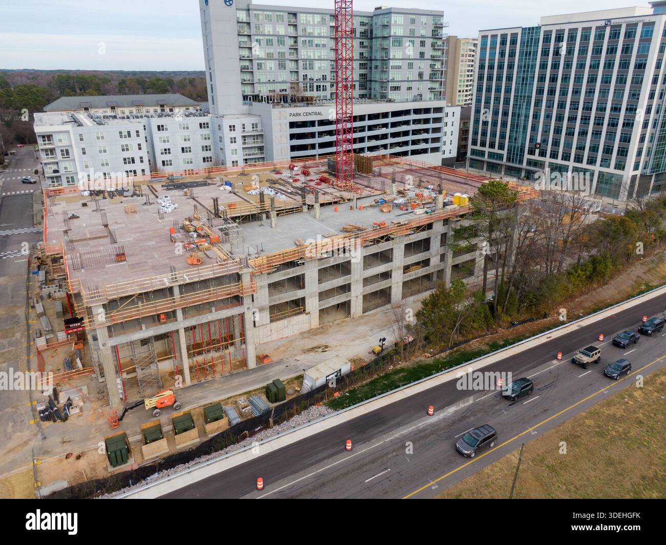 High Resolution Aerial Drone Image of High Rise Residential Tower Under ...