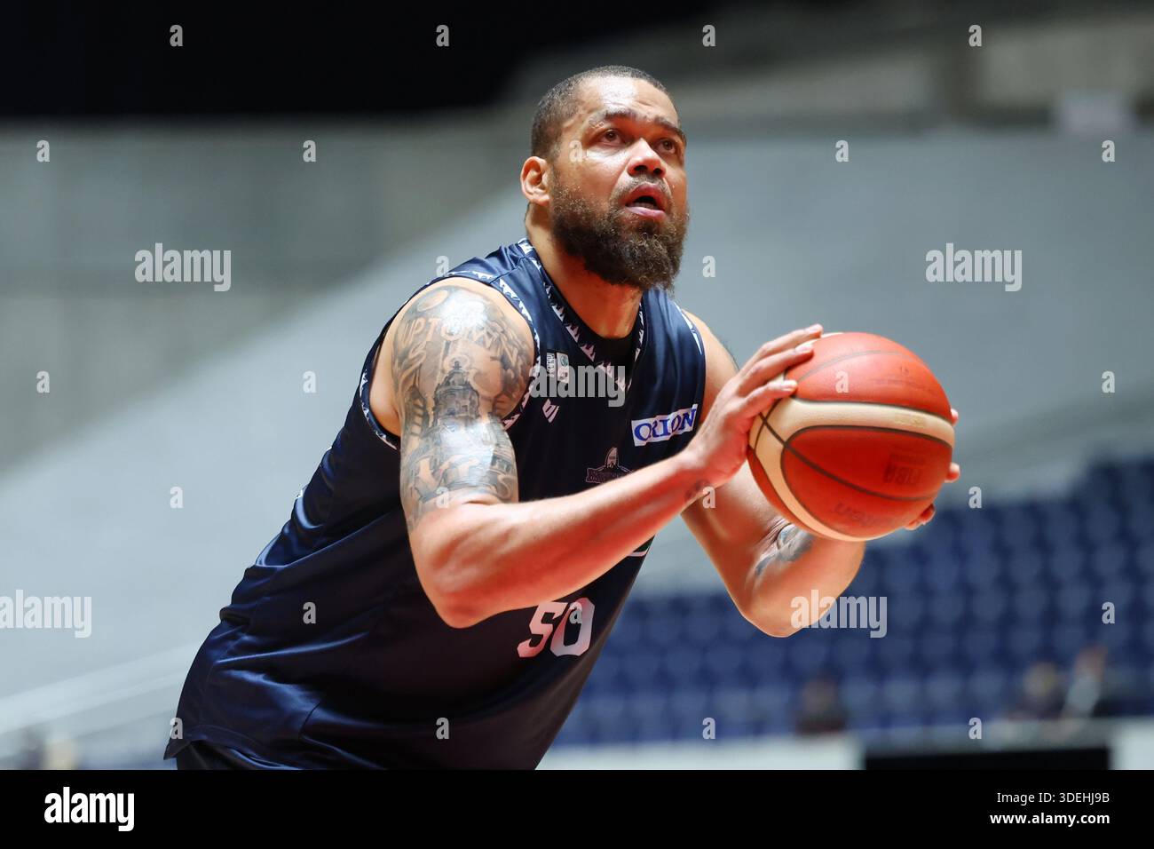 st Yoyogi Gymnasium, Tokyo, Japan. 7th Jan, 2026. Wayne Marshall (Brave Warriors), JANUARY 7, 2026 - Basketball : Emperor's Cup Basketball 2025-26 Final Round 2nd Round match between Utsunomiya Brex - Shinshu Brave Warriors at 1st Yoyogi Gymnasium, Tokyo, Japan. Credit: YUTAKA/AFLO SPORT/Alamy Live News Stock Photo
