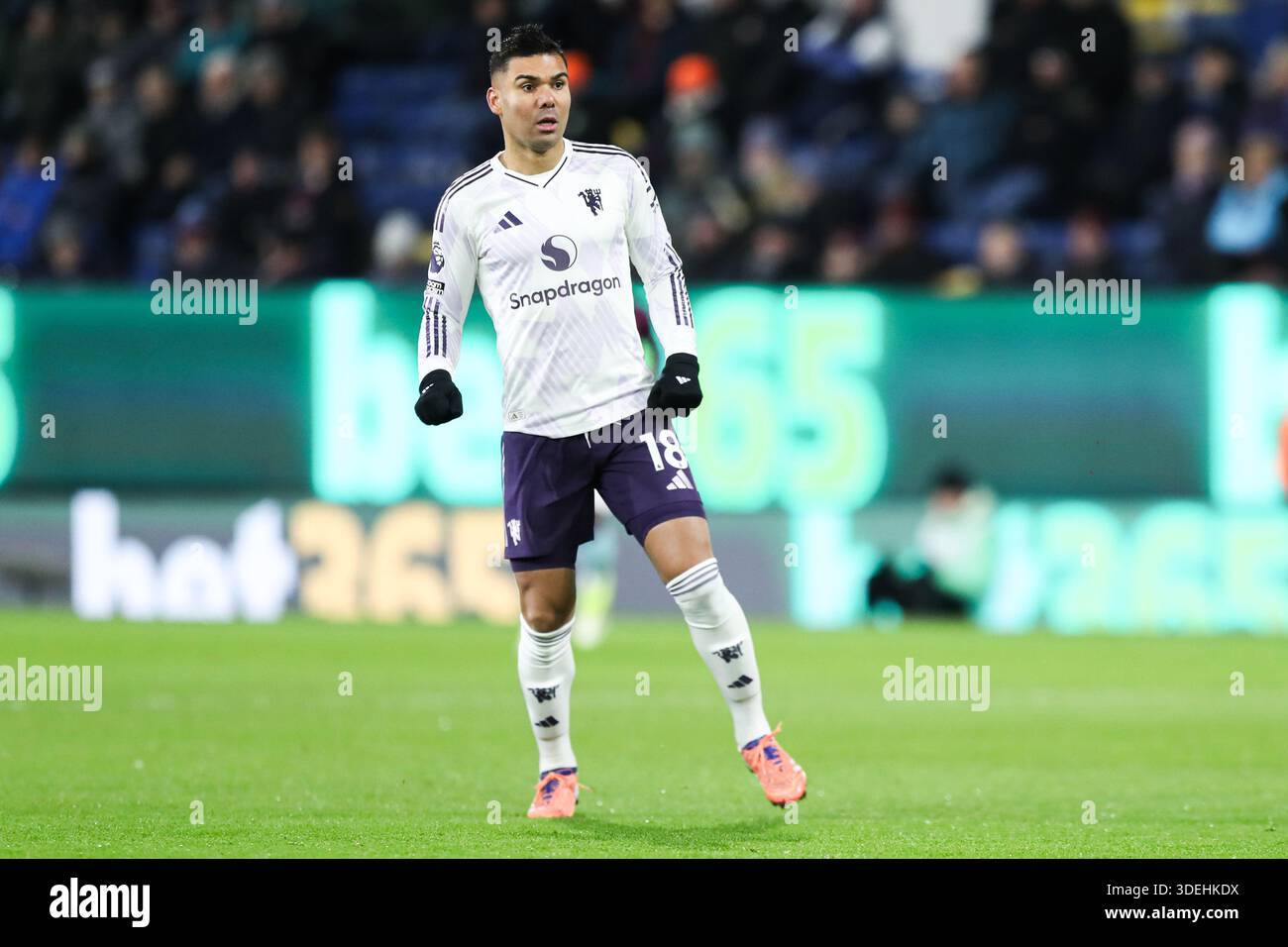 Casemiro Of Manchester United During The Premier League Match Burnley 