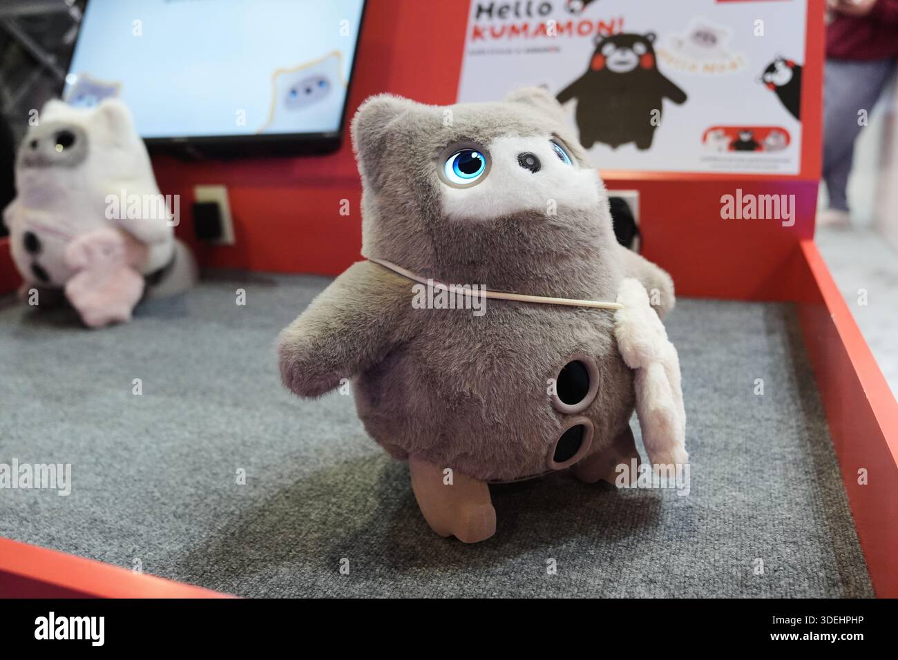 A Kata Friends AI robot sits on display at the SwitchBot booth during ...