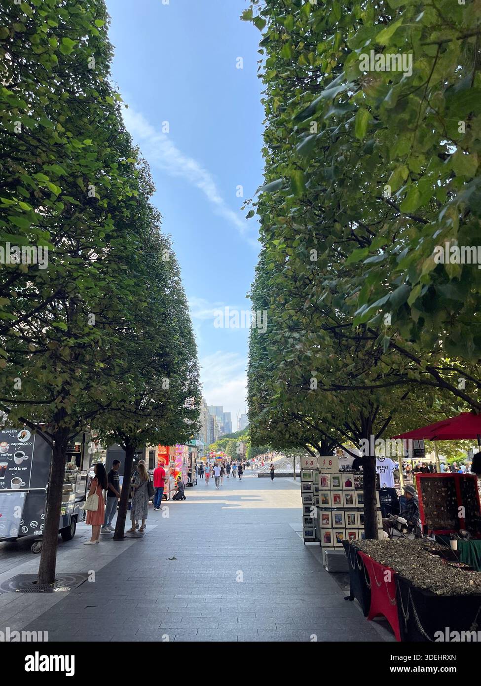 Spring energy flows through the streets of Manhattan, New York City. - Smartphone Captured Stock Image