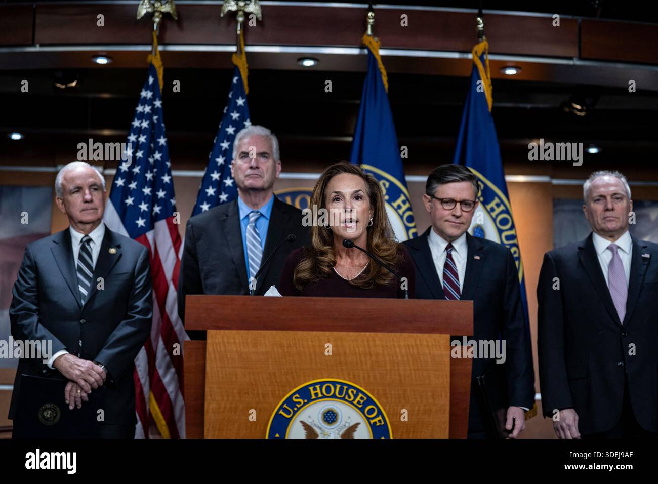 Republican Reporters United States Representative Lisa C McClain (Republican of Michigan ...