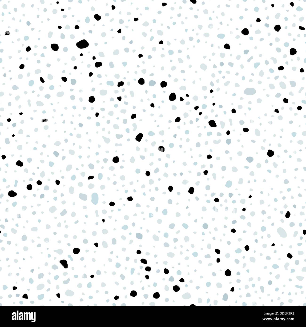 Seamless vector terrazzo flooring pattern. Seamless flat stone surface texture. Pebble blob floor tile. Stock Vector