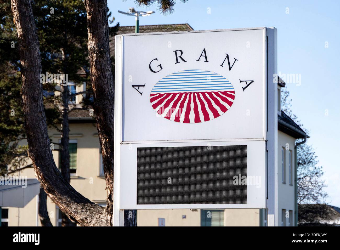 Agrana Zuckerfabrik in Tulln, Niederösterreich, Österreich // Agrana Sugar Factory in Tulln, Lower Austria, Austria - 20251230 PD6971 Stock Photo