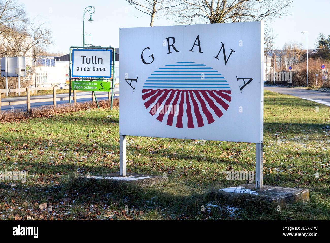 Agrana Zuckerfabrik in Tulln, Niederösterreich, Österreich // Agrana Sugar Factory in Tulln, Lower Austria, Austria - 20251230 PD6984 Stock Photo