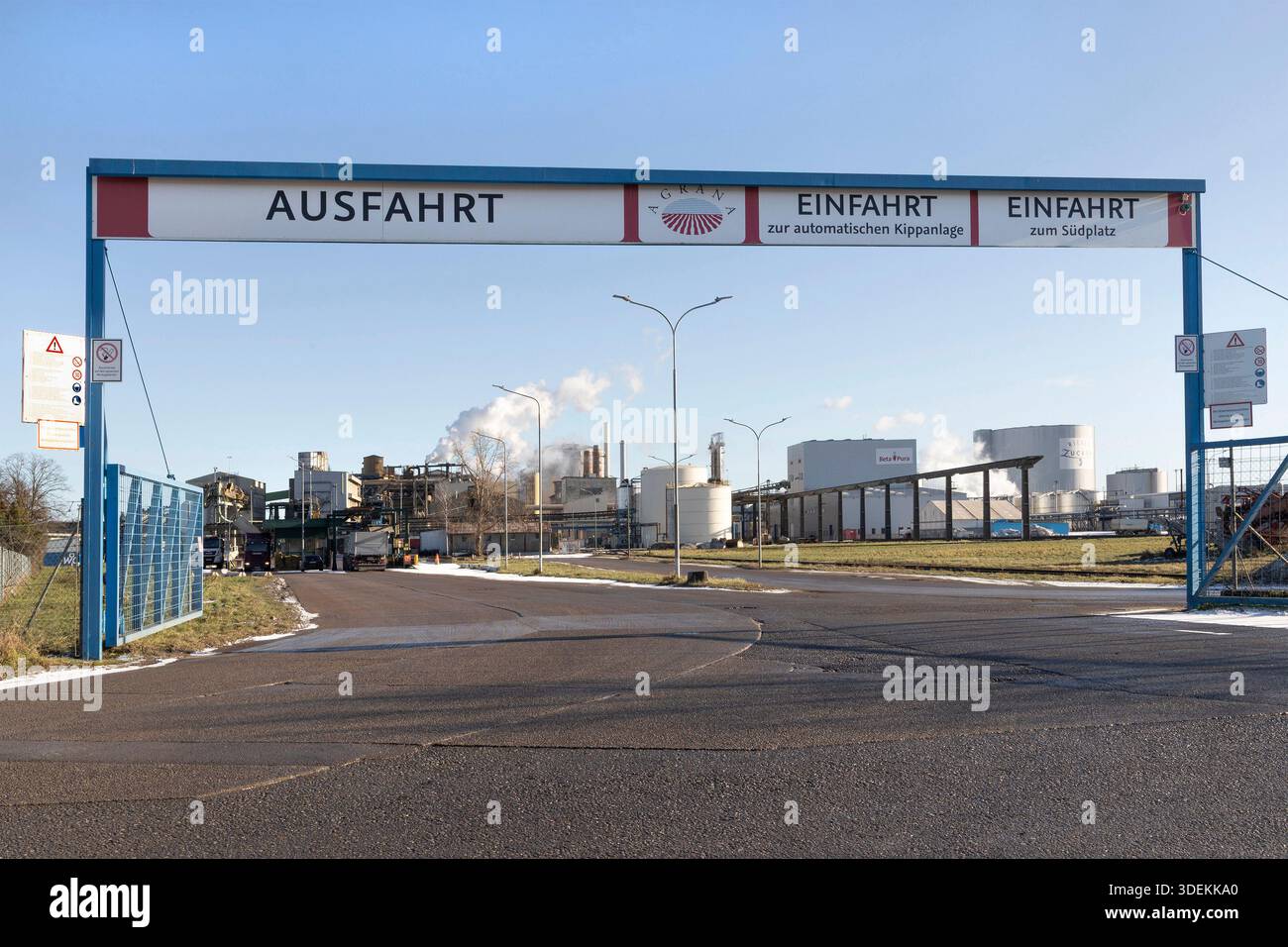 Beta Pura und Agrana Zuckerfabrik in Tulln, Niederösterreich, Österreich // Beta Pura and Agrana sugar factory in Tulln, Lower Austria, Austria - 20251230 PD6981 Stock Photo
