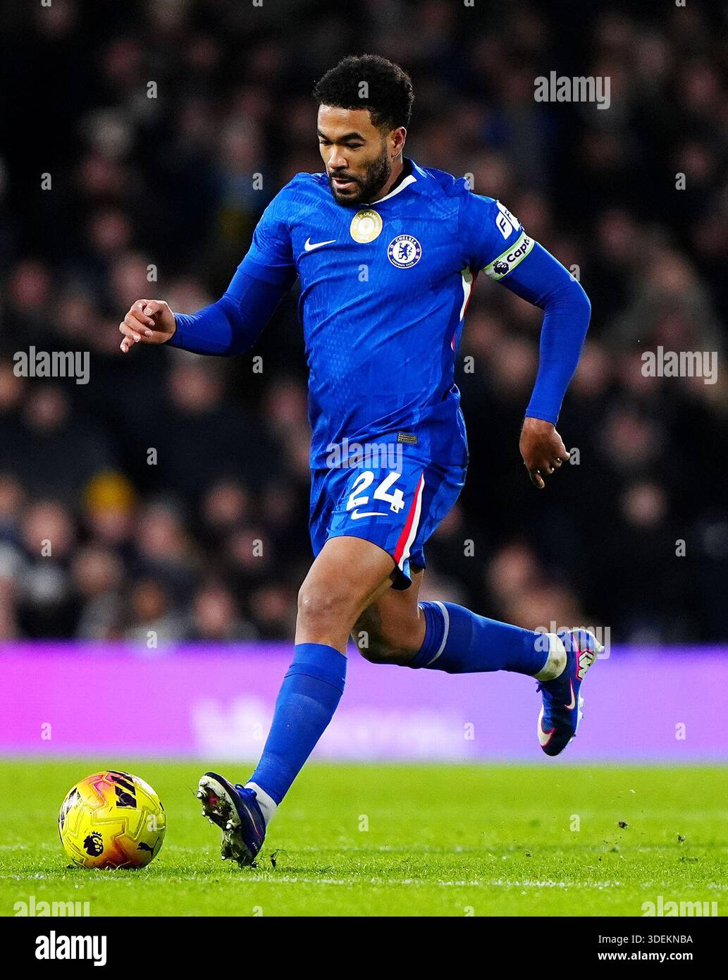 Chelsea's Reece James during the Premier League match at Craven Cottage ...
