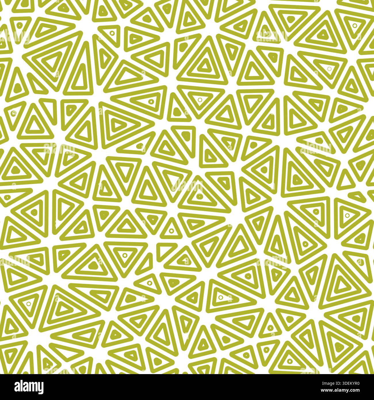 Mosaic background. Medium triangles size. Multiple repeated inner triangles. Solid Color style. Repeatable pattern. Artistic vector tiles. Stock Vector