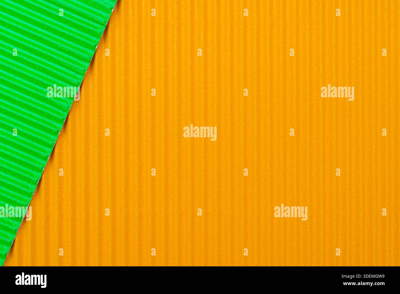 Abstract corrugated paper background. Rough decorative paper texture. Stock Photo