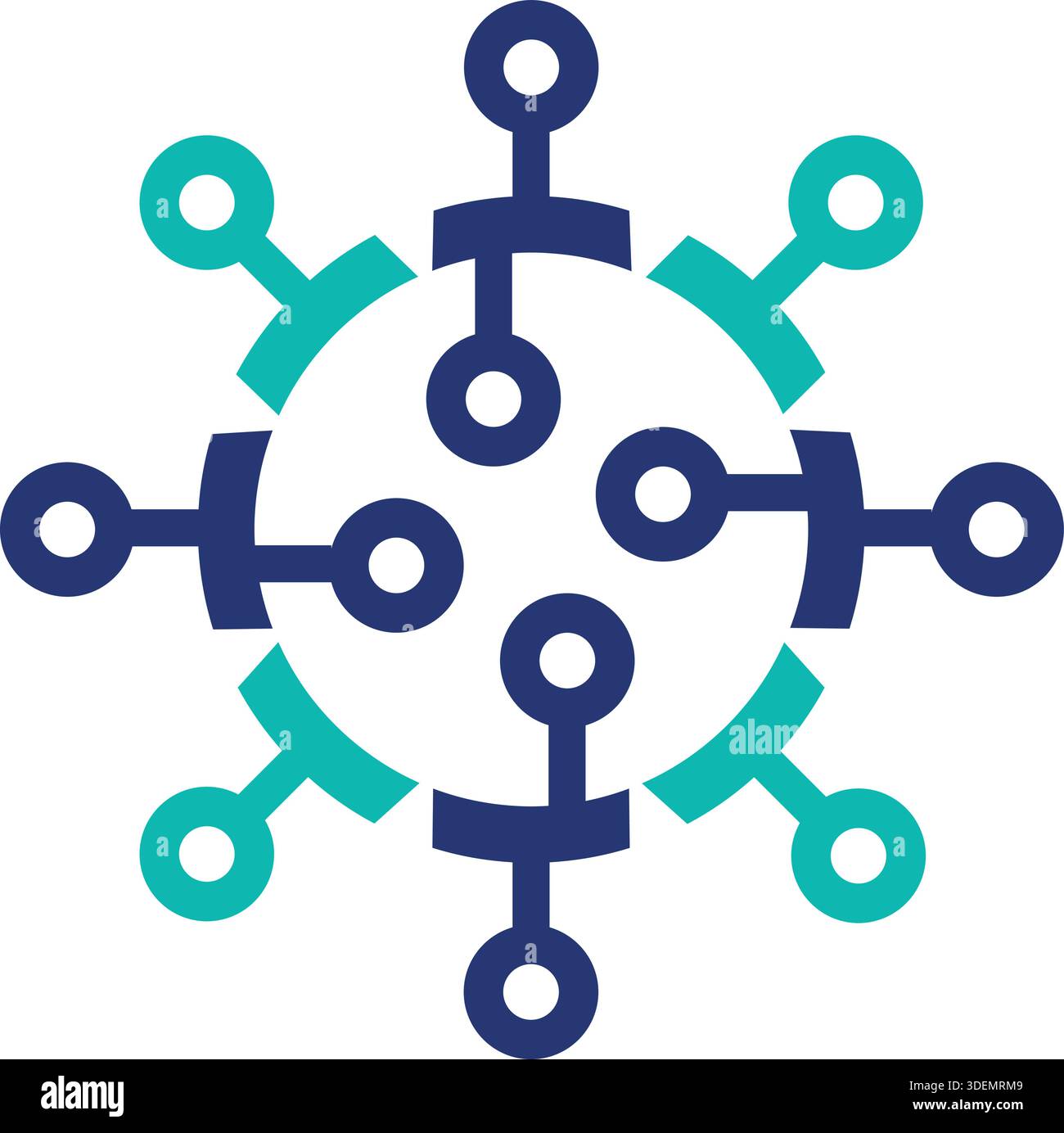 Mix icon for integration Pro Vector Stock Vector