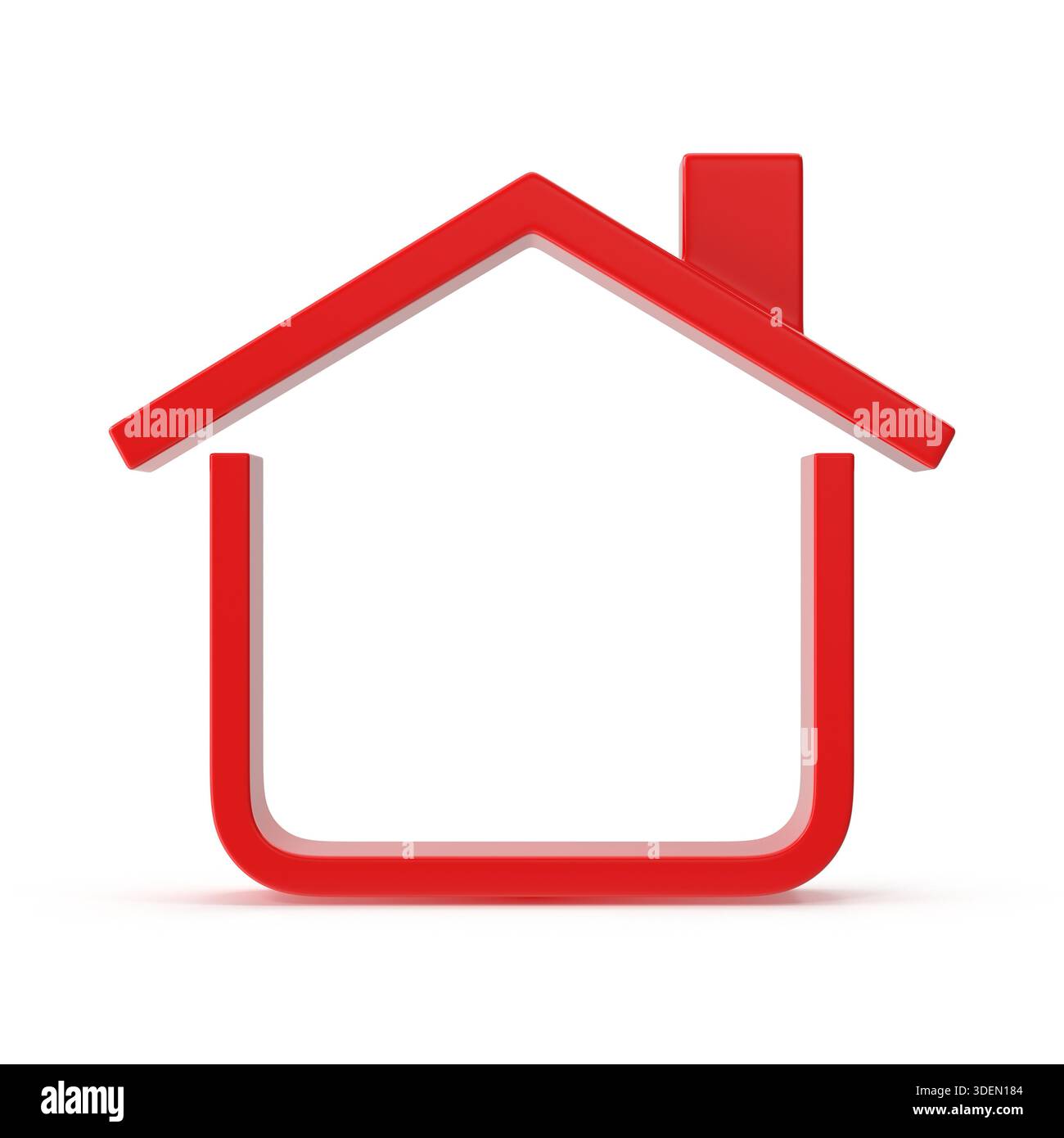 Minimalist white house symbol on hi-res stock photography and images ...
