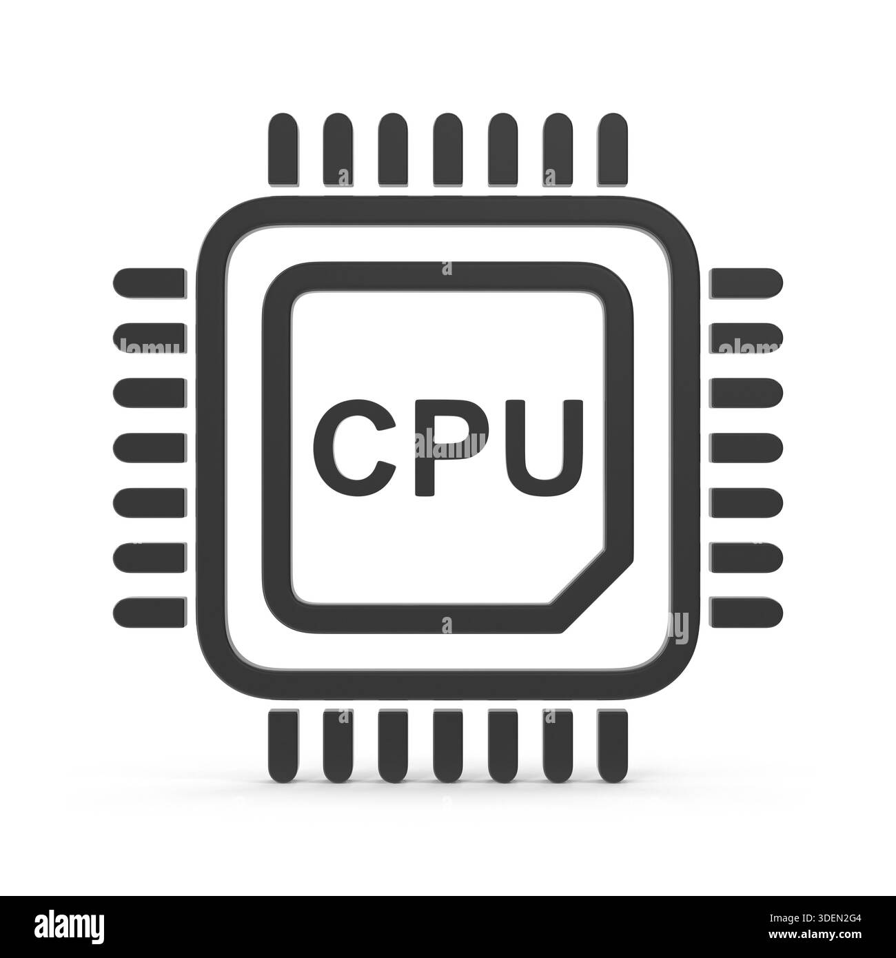 Computer processing chip Black and White Stock Photos & Images - Alamy