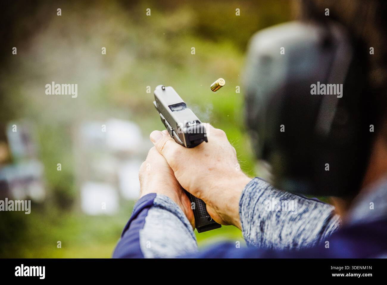 Holding gun first person hi-res stock photography and images - Alamy