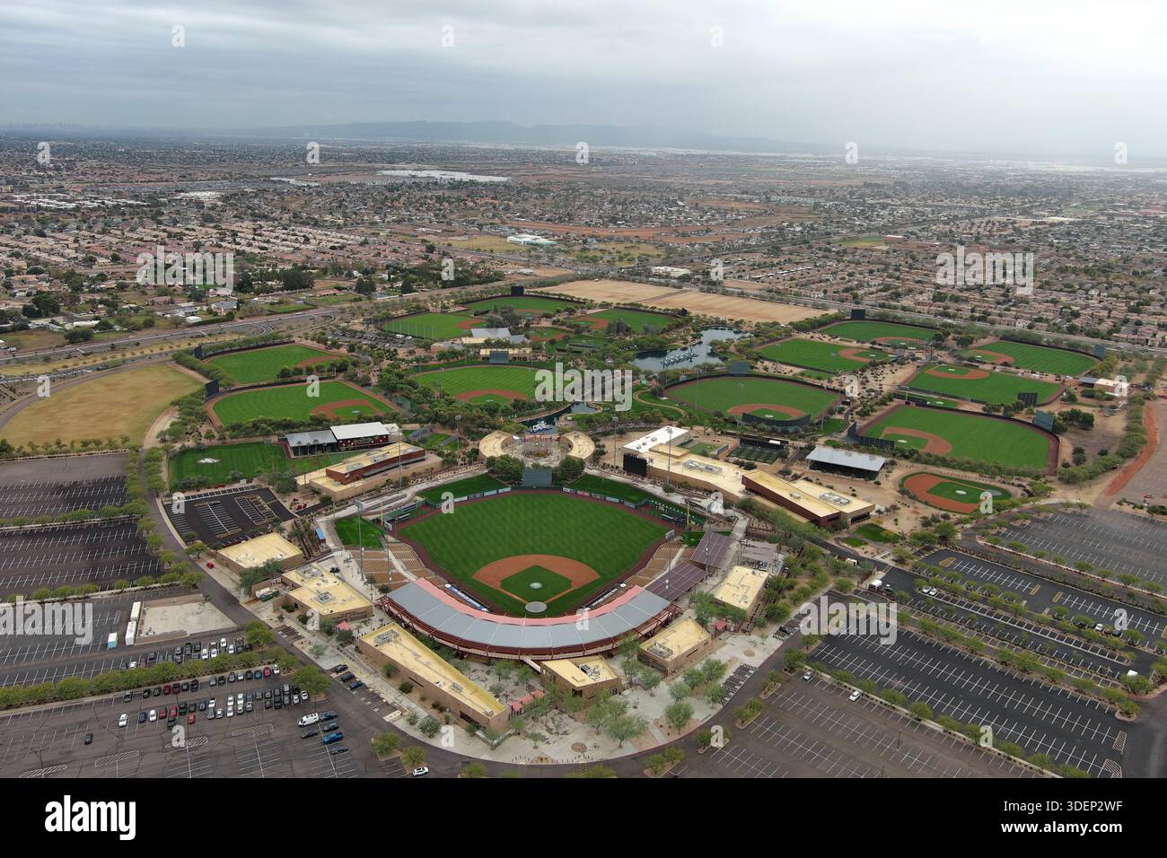 A general overall aerial of Camelback Ranch, Wednesday, January 7, 2026 ...