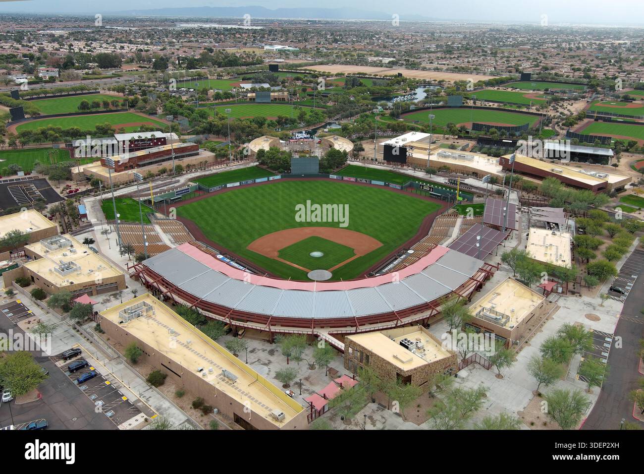 A general overall aerial of Camelback Ranch, Wednesday, January 7, 2026 ...