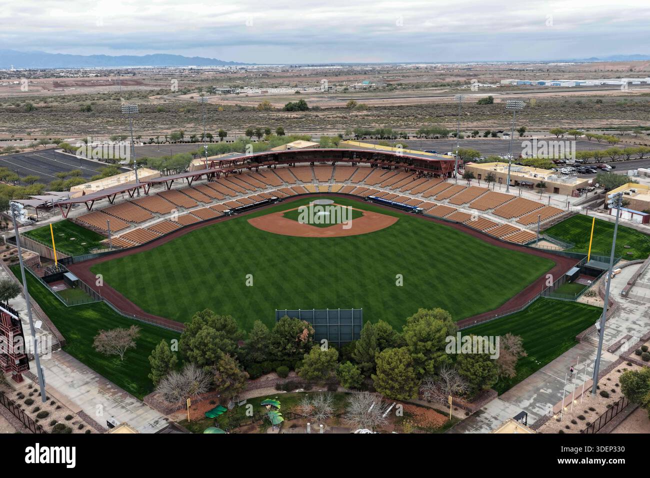 A general overall aerial of Camelback Ranch, Wednesday, January 7, 2026 ...