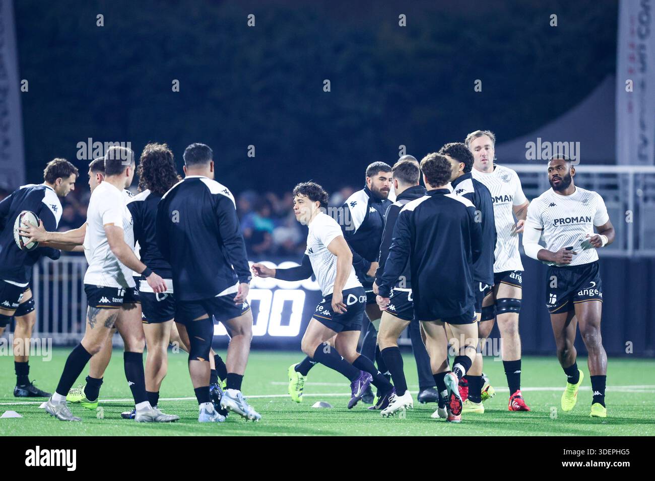 Team of Provence Rugby during the Pro D2 match between Aix-en-Provence ...