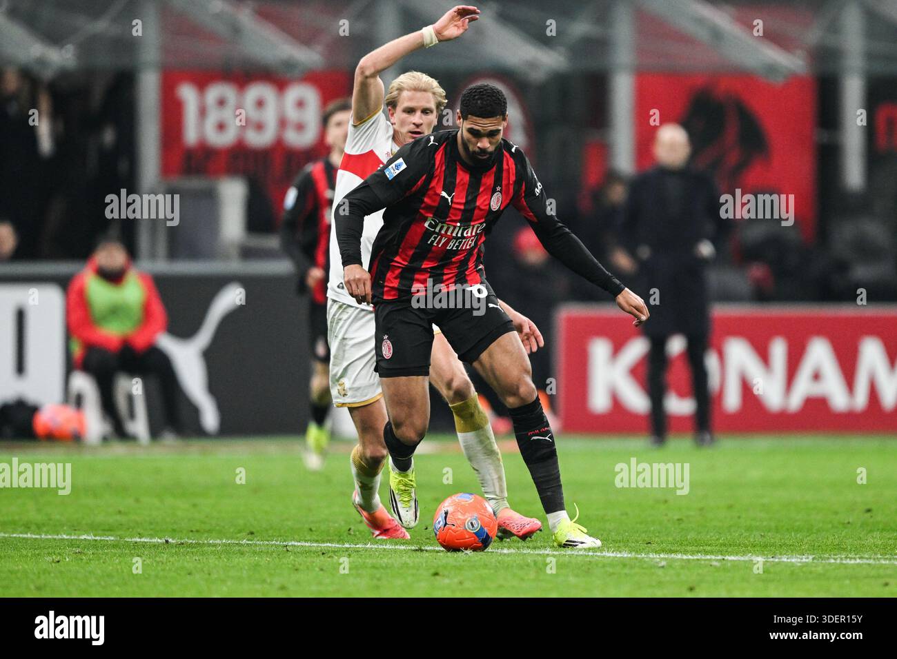 Ruben Loftus-Cheek of AC Milan in action during the Italian Serie A ...