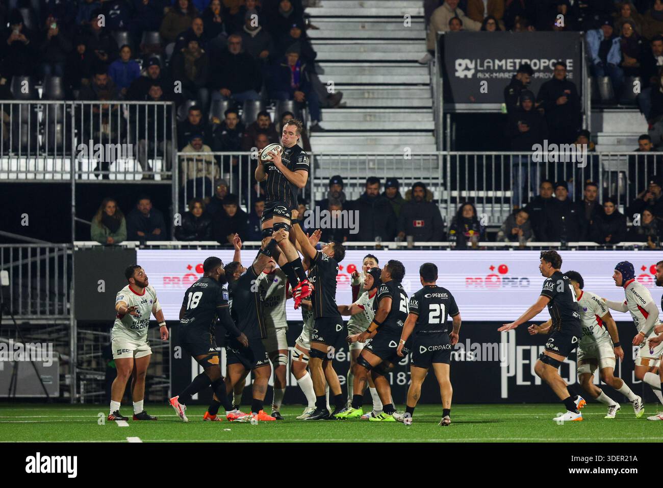Izack RODDA of Provence Rugby during the Pro D2 match between Aix-en ...