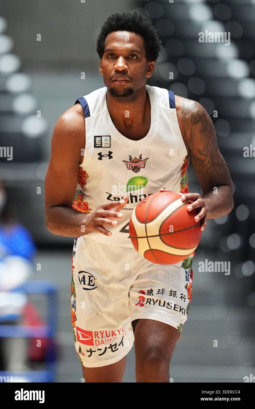 st Yoyogi Gymnasium, Tokyo, Japan. 8th Jan, 2026. Vic Law (Golden Kings), JANUARY 8, 2026 - Basketball : Emperor's Cup Basketball 2025-26 Final Round Quarter-final match between Ryukyu Golden Kings 85-92 Seahorses Mikawa at 1st Yoyogi Gymnasium, Tokyo, Japan. Credit: AFLO SPORT/Alamy Live News Stock Photo