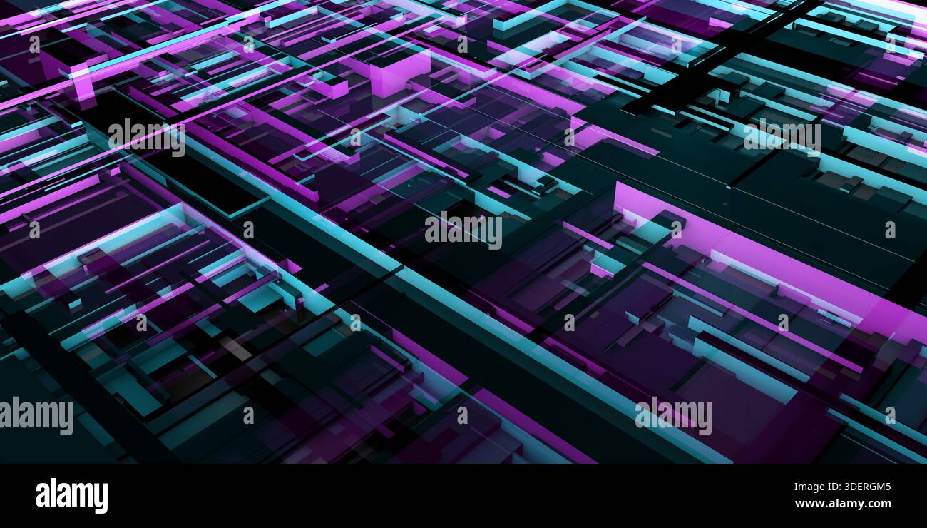 Complex Digital System Design Complex Digital Rendering And Grid Architecture Pattern Design Stock ...