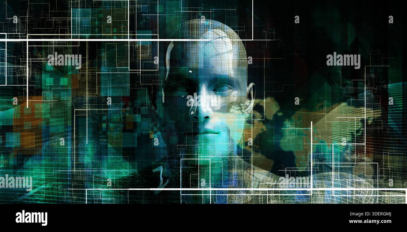 Digital Evolution Thrives Within Innovative Futuristic Technology Background Settings Stock Photo